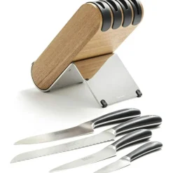 Signature Q Knife Block With 4 Knives, Ash