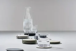 Singles Coaster With Holder, Black