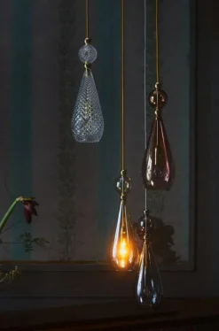 Smykke Pendant Ø12,5 cm, Crystal/Gold