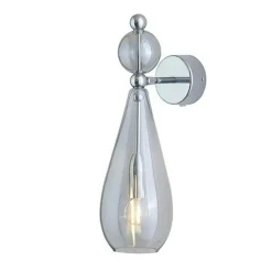 Smykke Wall Lamp, Golden Smoke / Crystal Check Ball / Shiny Gold