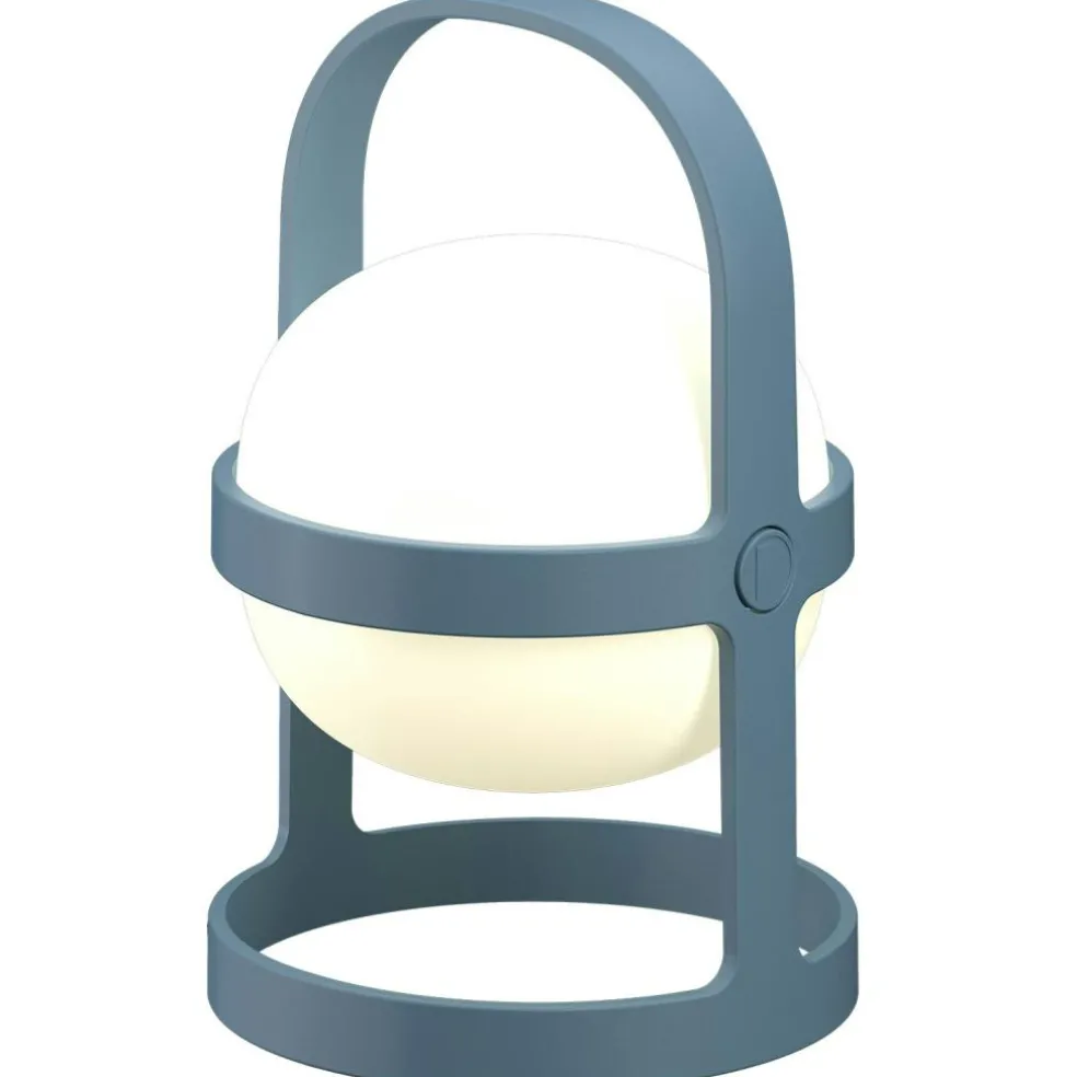 Soft Spot Solar Circular Lamp Portable 25 cm, Blue