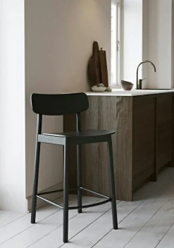Soma Bar Stool, Black Painted Ash