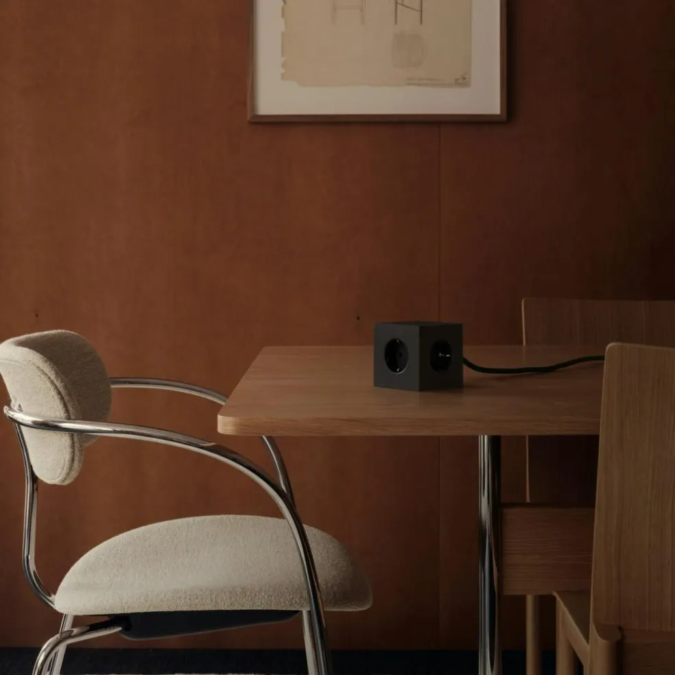 Square 1 Extension Cord With USB-C / Magnet 1,8 m, Stockholm Black