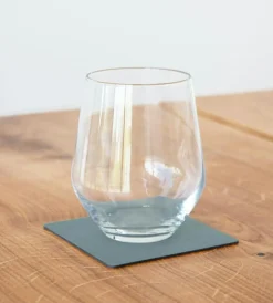 Square Glass Mat Nupo 10x10 cm, Pastel Green