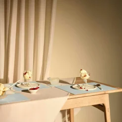 Square Glass Mat Nupo 10x10 cm, Pastel Green