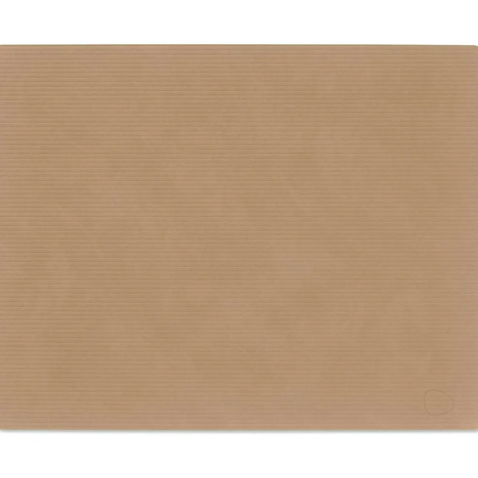 Square L Corduroy Placemat, Black