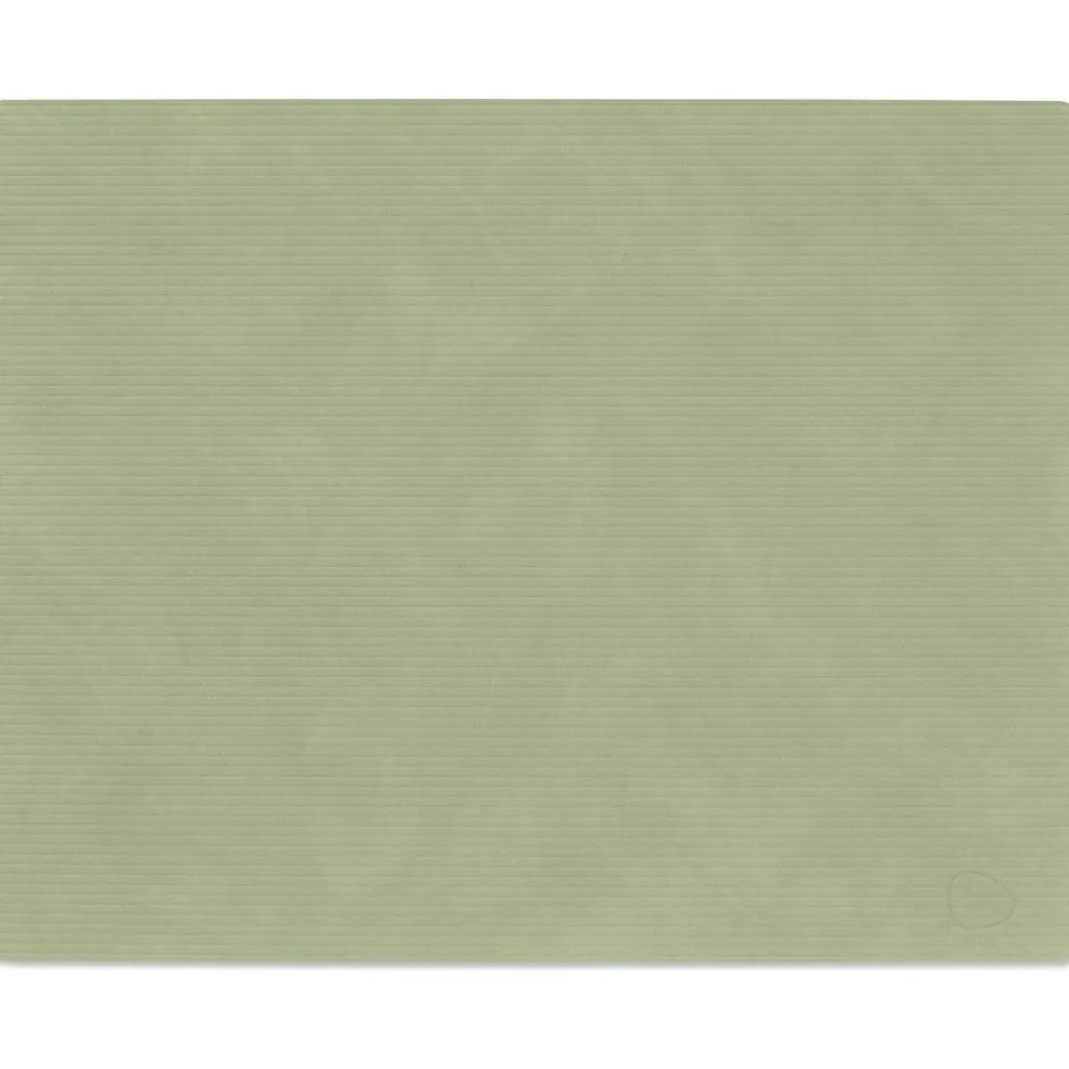 Square L Corduroy Placemat, Black