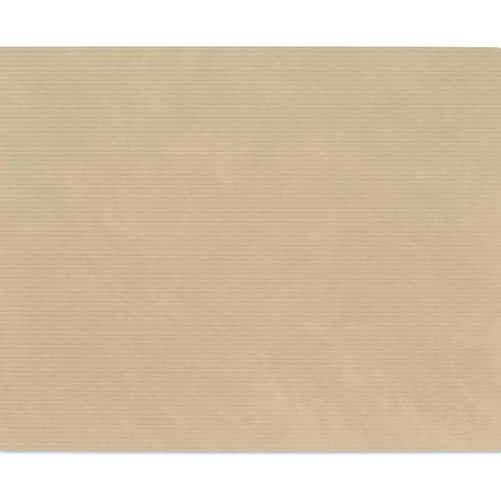 Square L Corduroy Placemat, Black