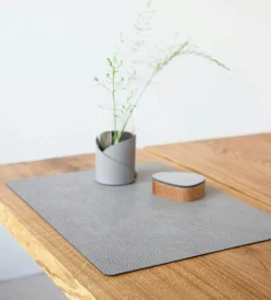 Square L Table Mat Hippo, 35x45 cm, Anthracite/Grey