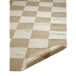 Square Rug 250x350 cm, White/Nature