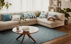 Star Fish Cushion Cover 50x50 cm, Off-white / Heaven Blue