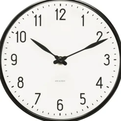 Station Wall Clock Black / White, 210 mm