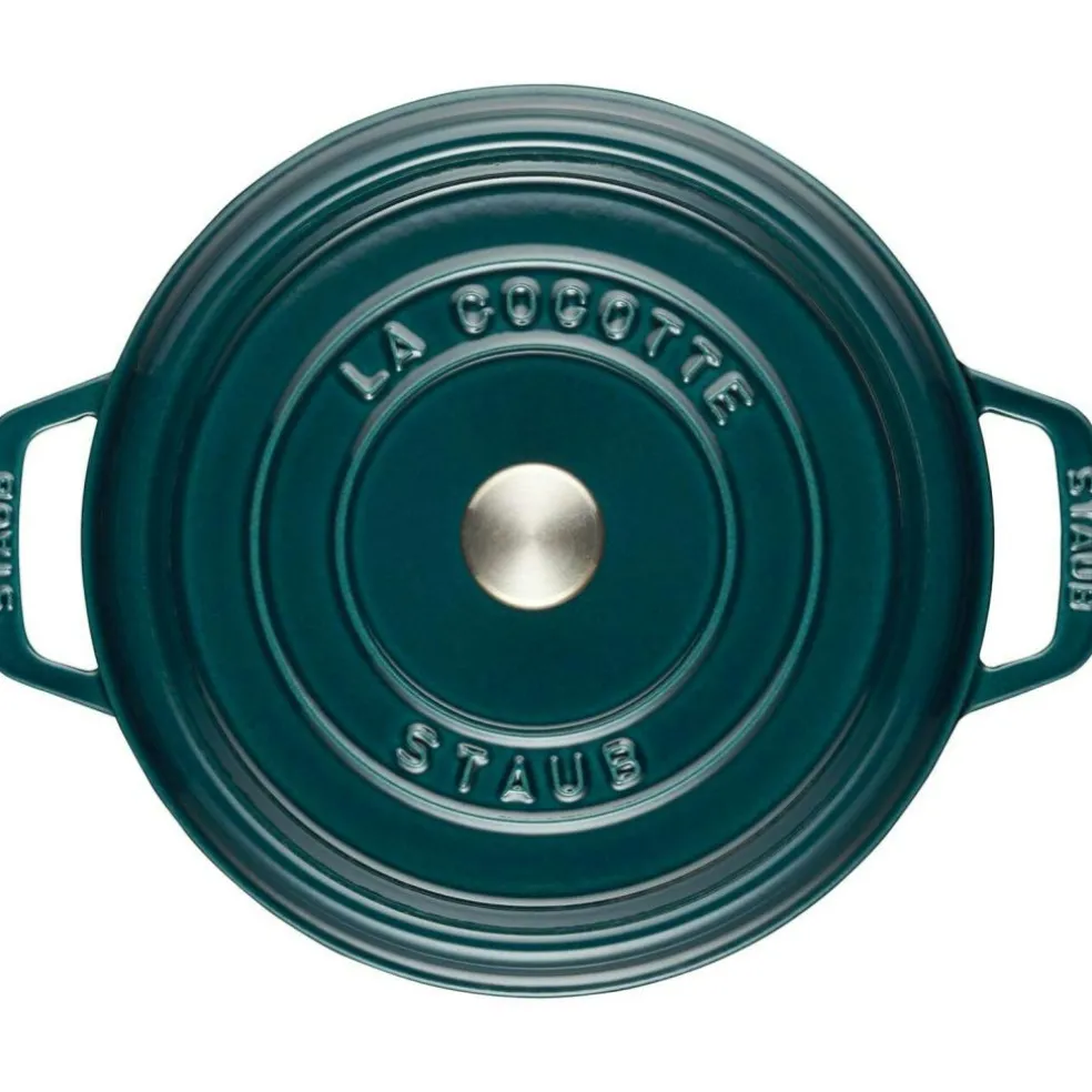 Staub Cocotte Round 28 cm 6,7 L, Petrol Blue