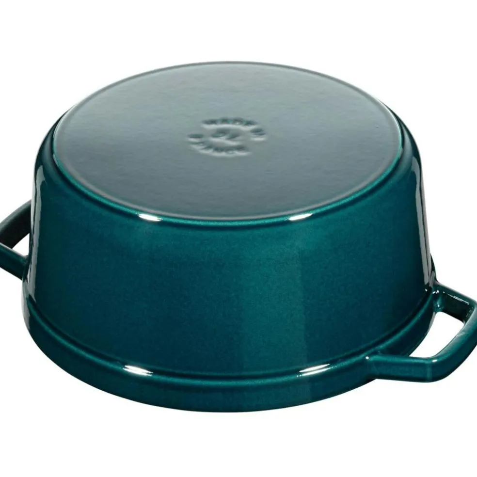 Staub Cocotte Round 28 cm 6,7 L, Petrol Blue
