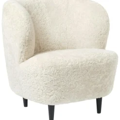 Stay Lounge Chair Sheepskin Offwhite/Black Oak