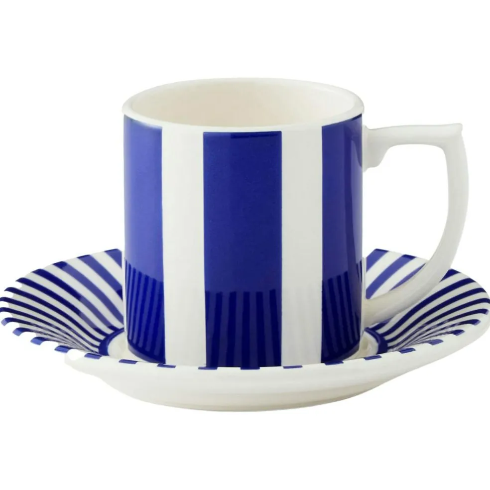 Steccato Espresso Cup With Saucer, 9 cl