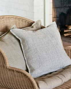 Streak Cushion Cover 50x50 cm, Light Green