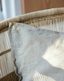 Streak Cushion Cover 50x50 cm, Light Green