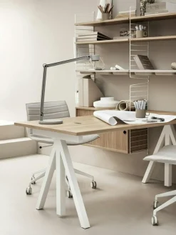 String Cabinet With Sliding Doors 30x78 cm, Black