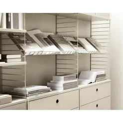 String Chest Of Drawers 78x30 cm, Black Ash