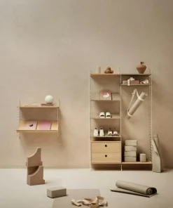 String Chest Of Drawers 78x30 cm, Black Ash