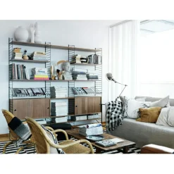 String Magazine Shelf 30x78 cm, Grey