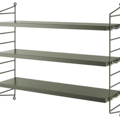 String Pocket Shelf, Black Ash