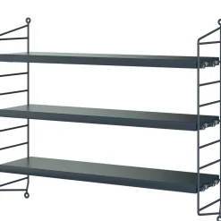 String Pocket Shelf, Black Ash