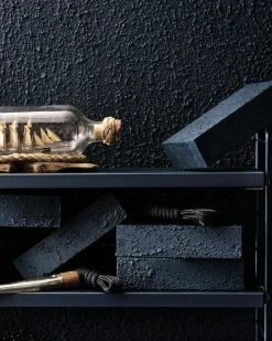 String Pocket Shelf, Black Ash