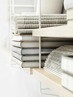 String Pocket Shelf, Black Ash