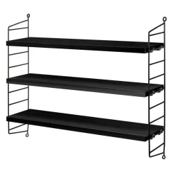 String Pocket Shelf, Black Ash