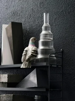 String Pocket Shelf Metal, Oxtorgsröd