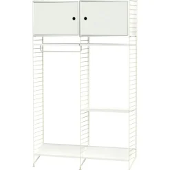 String Shelf Combination T Hall, White