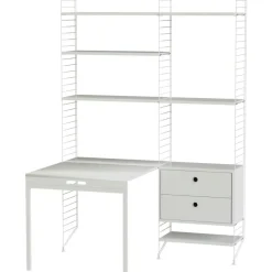 String Shelf Combination E Workplace, White