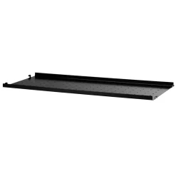 String Shelf With Low Edge Metal 30x78 cm, White