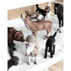 String Shelf With Low Edge Metal 30x58 cm, White