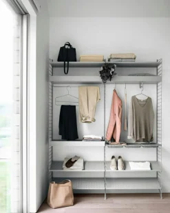 String Shelves 3-pack 78x20 cm, Black Ash