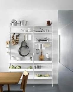 String Shelves 3-pack 78x20 cm, Black Ash