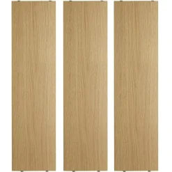 String Shelves 3-pack 78x20 cm, Black Ash