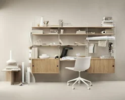 String Shelves 3-pack 78x20 cm, Black Ash