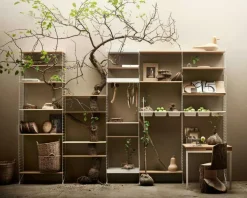 String Shelves 3-pack 78x20 cm, Black Ash