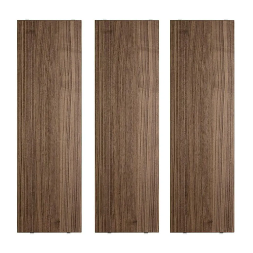 String Shelves 3-pack 58x20 cm, Black Ash