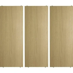 String Shelves 3-pack 58x20 cm, Black Ash