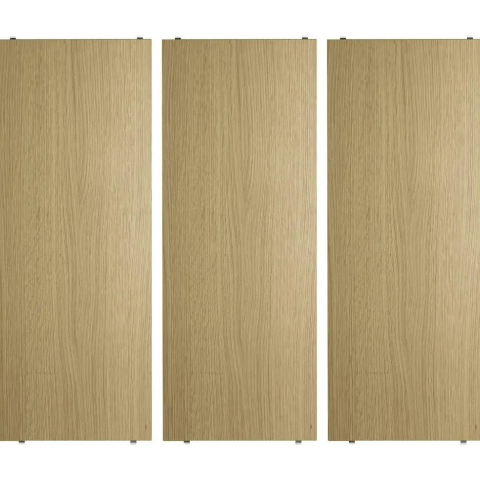 String Shelves 3-pack 58x20 cm, Black Ash