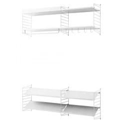 String Shelving System No 10, Black