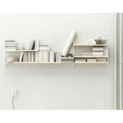 String Shelving System No 2, White / Ash