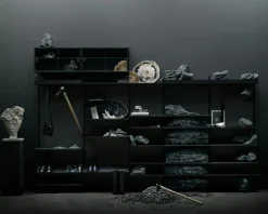 String Shelving System No 13, Black