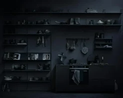 String Shelving System No 12, Black