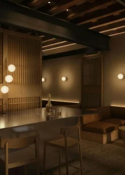 Stringball 3 Wall Lamp, Brass