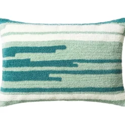 Stripe Asis Cushion Cover 40x60 cm, Aqua / Sky Blue